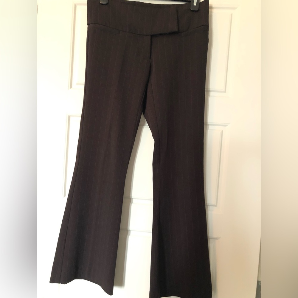 Brown Pinstripe pants for women